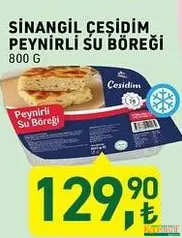 SİNANGİL ÇEŞİDİM PEYNİRLİ SU BÖREĞİ 800 G SİNANGİL ÇEŞİDİM PEYNİRLİ SU BÖREĞİ 800 G
